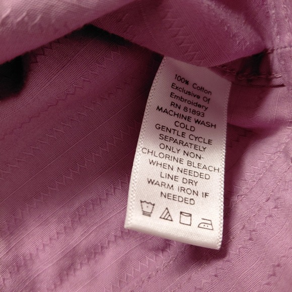 Liz Claiborne Lightweight Cotton Shell Jacket Women XL Lavendar Purple Full Zip - Picture 9 of 10